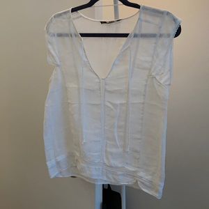 Zara white top